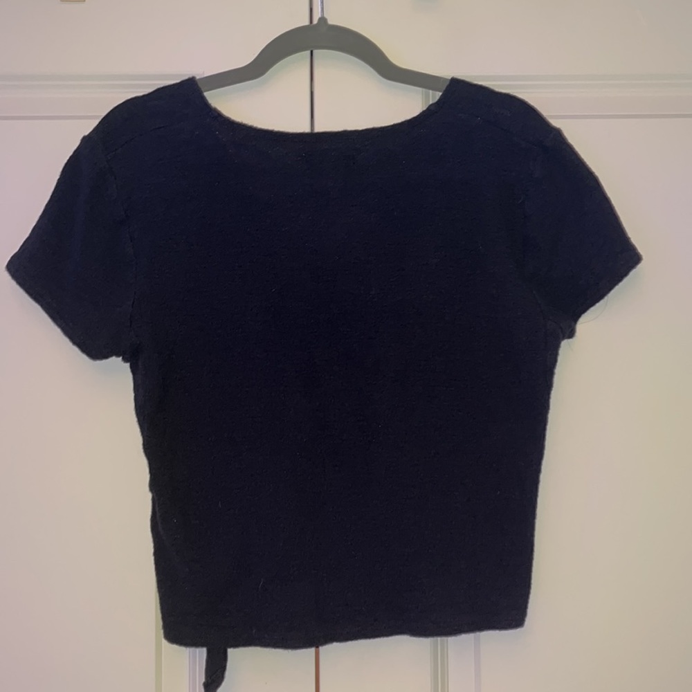 Madewell Texture & Thread Wrap-Tie Top - Picture 7 of 7